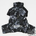 GEWALK(ジウォーク) ドリズル サーマル オーバーオール XL ブラック【送料無料】 犬 ドッグウェア 洋服 撥水 快適 暖かい 中型犬