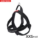 【8/1限定!1000円OFFクーポン配布】イージードッグ EZYDOG クイックハーネス XXS ブラック【送料無料】 簡単装着 反射 超小型犬