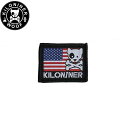 KILONINER キロナイナー カスタマイズ用パッチ Mini Freedom Crossbones Dog and Logo Patch Red/White...