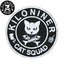 KILONINER キロナイナー カスタマイズ用パッチ CAT SQUAD Patch Black/White ワッペン