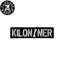 KILONINER キロナイナー カスタマイズ用パッチ Stencil Patch Black/White ワッペン