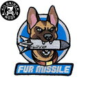 KILONINER キロナイナー カスタマイズ用パッチ FUR MISSILE Patch Blue ワッペン