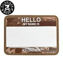KILONINER キロナイナー カスタマイズ用パッチ Name Tag Camo ワッペン