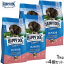 HAPPY DOG ハッピードッグ ドッグフード ヤング センシブル ジュニア サーモン&ポテト(中〜大型犬) 1kg×4個セット【送料無料】 無添加