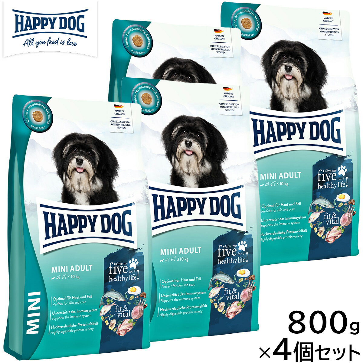 HAPPY DOG ϥåԡɥå ɥåա ߥ եåȡХ ȡѡ 800g4ĥåȡ̵ ̵ź