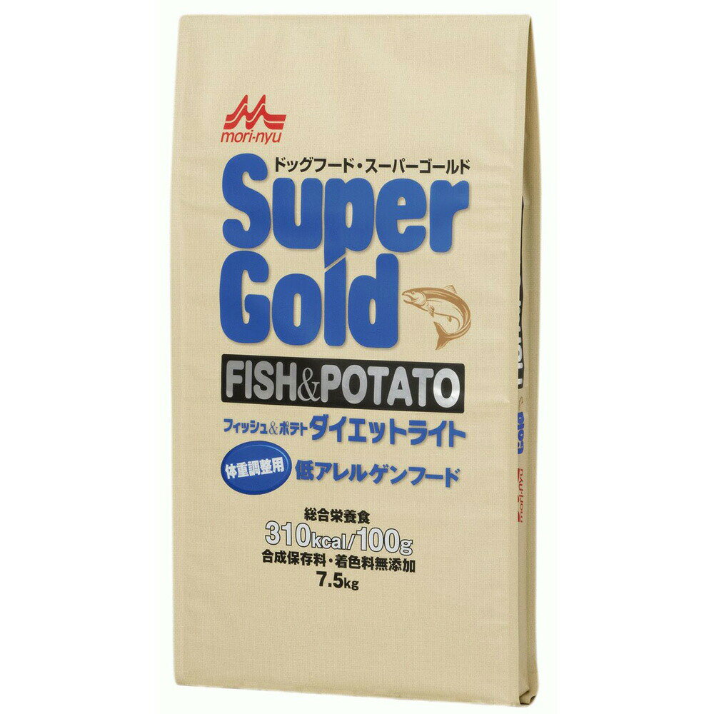 Rakuten - 【店内ポイント最大54倍！マラソン限定！】森乳サンワールド スーパーゴールド フィッシュ＆ポテト ダイエットライト 7.5kg 犬用品/ペットグッズ/ペット用品 送料無料