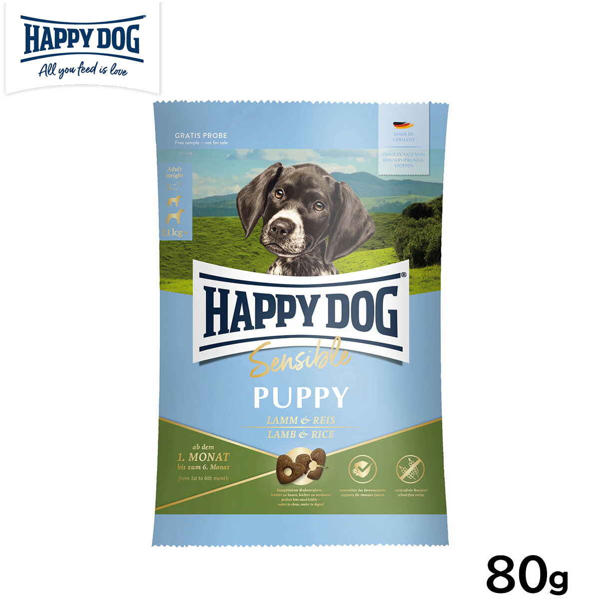 ϥåԡɥå HAPPY DOG ɥåա  󥷥֥ ѥԡ 饤緿 80g