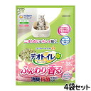 ユニ・チャーム デオトイレ ふんわり香る消臭・抗菌サンド ホワイトフローラルの香り 3.8L×4個