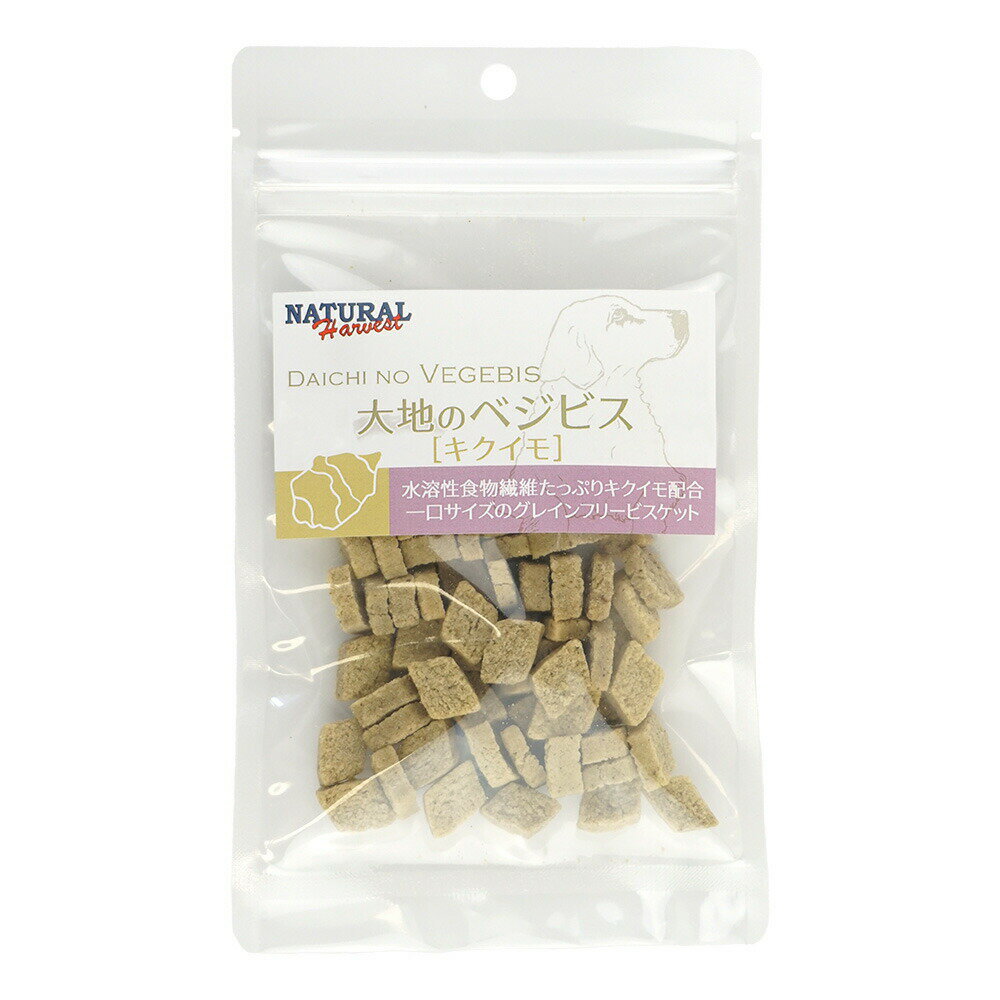 ナチュラルハーベスト 犬用おやつ 大地のベジビス キクイモ 45g 国産 無添加 トリーツ ビスケット