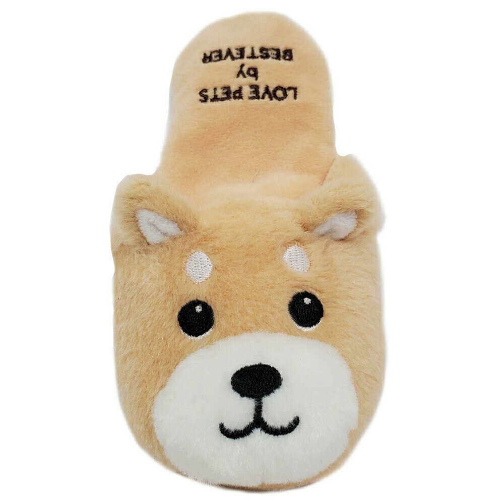Rakuten - 【店内ポイント最大42倍！本日限定！】ベストエバージャパン 犬用おもちゃ スクィーキー スリッパトイ シバ ぬいぐるみ かわいい ペットトイ カシャカシャ キュッキュッ 音が鳴る 遊ぶ ストレス解消 一緒に遊ぶ