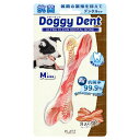 PLATZ ドギーデント ベーコン M 犬 おもちゃ 骨型 噛む デンタルトイ ラバー 銀イオン 抗菌