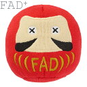 【エントリーでポイント+1倍!本日限定!】ダッドウェイペット ファッドプラス プラッシュトイ ダルマ 犬のおもちゃ S レッド