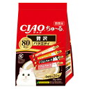 いなば CIAO ちゃおちゅ〜る 贅沢バラエティ 猫用 14g×80本【送料無料】