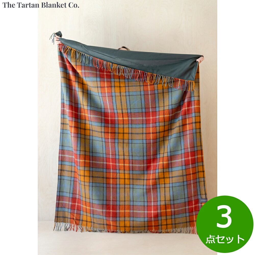 The Tartan Blanket Co. ピクニックブランケット ブキャナンアンティーク 3点セット【送料無料】