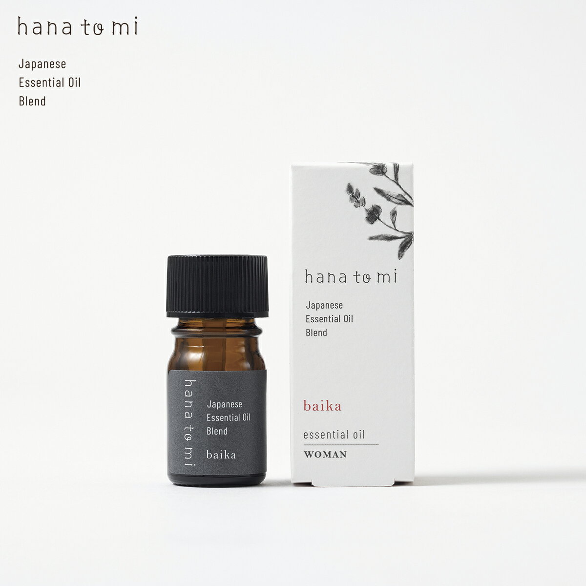 hana to mi ハナトミ エッセンシャルオイル baika バイカ 3ml