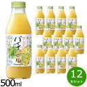 【最大2000円OFFクーポン！マラソン限定！】順造選 ゴールデンパイナップル 500ml×12本セット ジュース ストレート 果汁100% 無添加 無香料 無加糖 砂糖不使用 瓶 日本製 【送料無料】