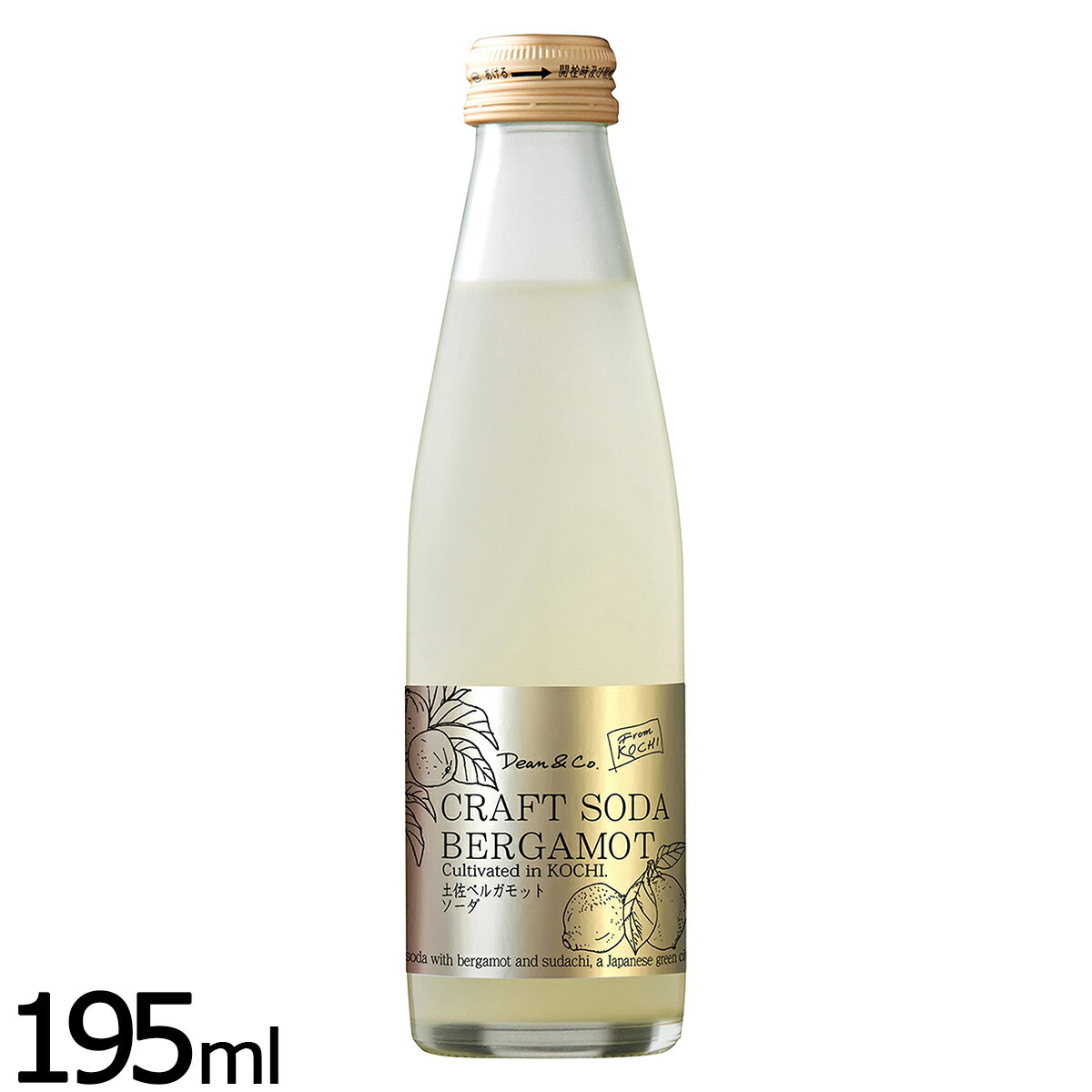 Dean＆Co. 土佐ベルガモットソーダ 195ml ジュース 炭酸飲料 スパークリング 果汁10 柑橘系 高知県