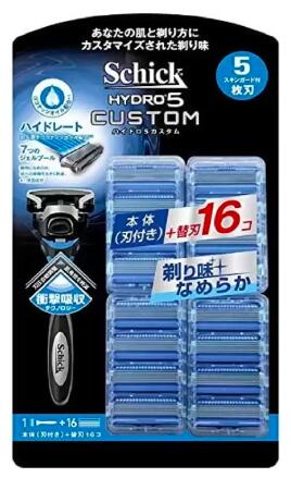 Schick(シック) 5枚刃 ハイドロ5 カスタム 本体+替刃16P コストコ