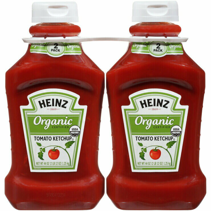 nCc I[KjbNP`bv 1.25kg x 2{@HEINZ Organic Ketchup 1.25kg x 2 bottles