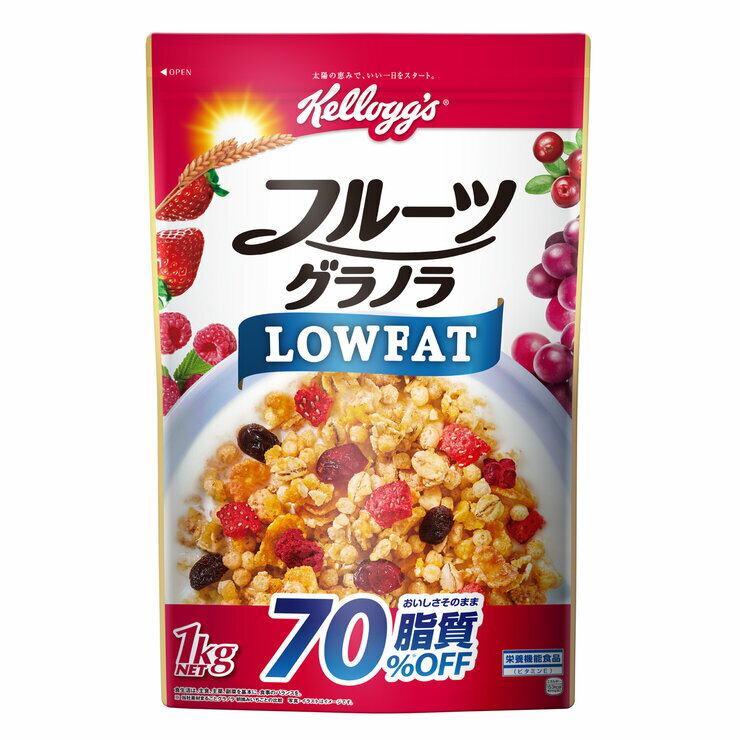 PbO t[cOm[t@bg 1kg@Kelloggs Fruit Granola Lowfat 1kg