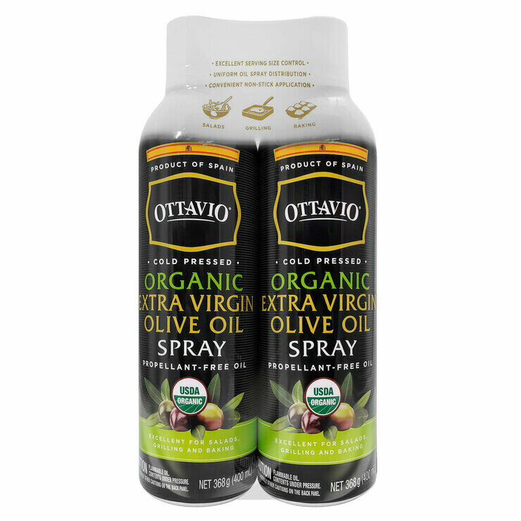 Ib^rI I[KjbNGNXgo[WI[uIC Xv[ 368g x 2{~2SET@OTTAVIO Organic Extra Virgin Olive Oil Spray 368g x 2~2SET