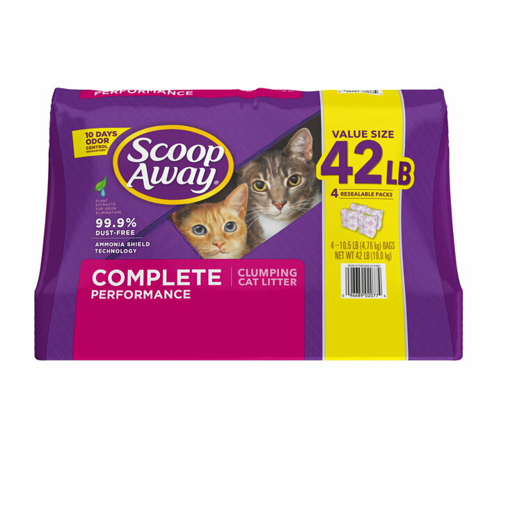 楽天neerスクープアウェイ　猫砂　微香料　消臭　ほこりが少ない　19kg/ 42LB　Scoop Away Cat Litter Light Fragrance・Odor Control・Low Dust 19kg / 42LB