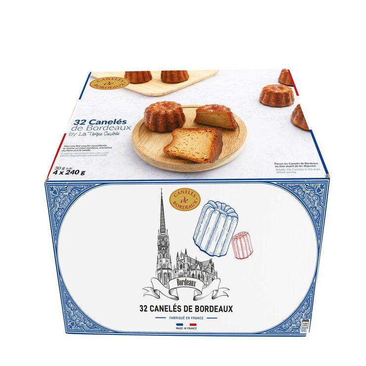 カヌレ・ド・ボルドー　30gx 8個 x 4パック×2SET　CANELES DE BORDEAUX 30g x 8 x 4PK×2SET