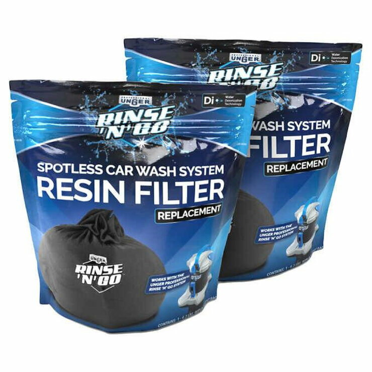Unger Rinse'n'Go 洗車用純水器用 交換樹脂フィルター2個　Unger Rinse'n'Go Spotless Car Wash Resin Filter Replacement 2PK