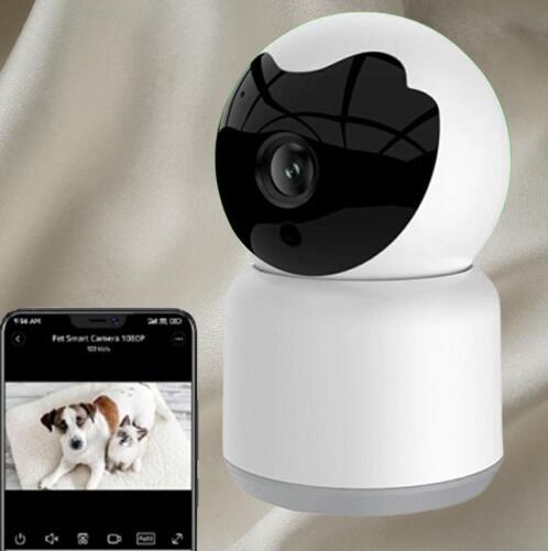 防犯カメラ 室内 家庭用 小型 300万画素 ワイヤレス Wi-Fi 首振り 見守りカメラ スマホ連動 双方向通話..