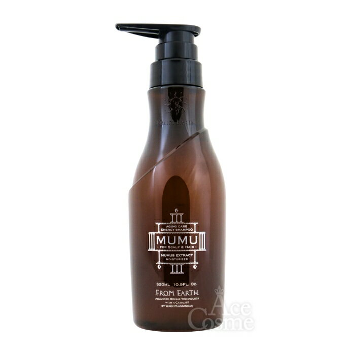 フロムアース エナジーシャンプー夢生（ムウム） 320ml ボトル ENERGY SHAMPOO FROM EARTH