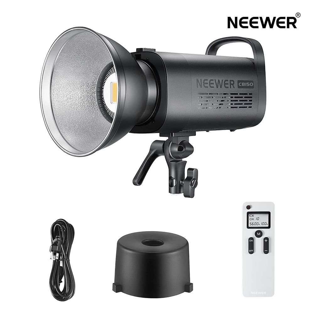 NEEWER LEDビデオライト 連続LED照明 パワー出力70W/100W/150W選択 5600Kデイライト付き 2.4Gワイヤレスリモコン+Bowensマウント付 ポートレート、結婚式、屋外撮影、YouTube動画に適用 CB60W /CB100W /CB150W