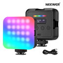 【2022年最新】Neewer 磁気RGBビデオライト 360°フルカラー RGB61 LEDカメラライト 3つのコールドシュー付き/ CRI97 + /20シーンモード/2500K〜8500K/2000mAh充電式 ポータブル撮影ライト その1