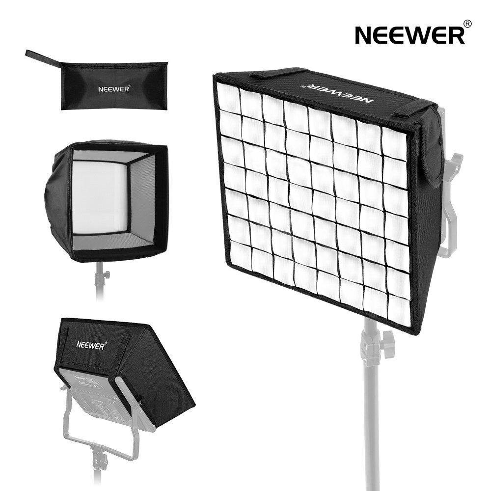 *商品説明： 【ソフト＆フラット照明】 ●NEEWER NL660/NL660S/NL660-2.4G/SNL660/RGB660/SNL530 LED/RGB660 Pro/RGB660 PRO II ビデオライトと独占的に互換性があり、ディフューザーパネルを備えたソフトボックスは、柔らかく均一に分散された光出力を作成できます。 【スクエアハニカムグリッド】 ●照明をより指向性のある実用的な調光スイッチであるハニカムグリッドは、ポートレートや他の写真スタイルにドラマ効果を加えることができます。 【迅速で安全なセットアップ】 ●耐久性のある弾性ストラップでソフトボックスをライトパネルに取り付け、面ファスナーですべてをまとめます。 ●インストールは迅速かつ安全で、 ツールは必要ありません。 【光漏れ防止】 ●遮光専用の布で作られたカバーはライトパネル全体を密閉し、側面からの光漏れを防ぎます。 【折りたたみ式構造】 ●屋外撮影用にすべての部品を簡単に折りたたむことができます。 ●キャリングバッグを使用すると、ソフトボックスキットの保管と輸送が簡単になります。 *仕様： 素材：ポリエステル 寸法（ソフトボックス）：12.2"×11.4"/31cm×29cm *パッケージ内容： 1×ソフトボックス 1×ハニカムグリッド 1×ブラックアウトフード 1×ホワイトディフューザー 1×キャリングバッグ 1×ユーザーマニュアル▼▼バンドルセール▼▼ 660LEDビデオライト 660LEDソフトボックス 通常価格：14190円 通常価格：4599円 通常価格：14190+4599=18789円 クーポン適用後価格：15789円