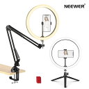 NEEWER 12インチ LEDリングライト　卓上ライト ミニ三脚+ボールヘッド+ケーブルバンド+B ...