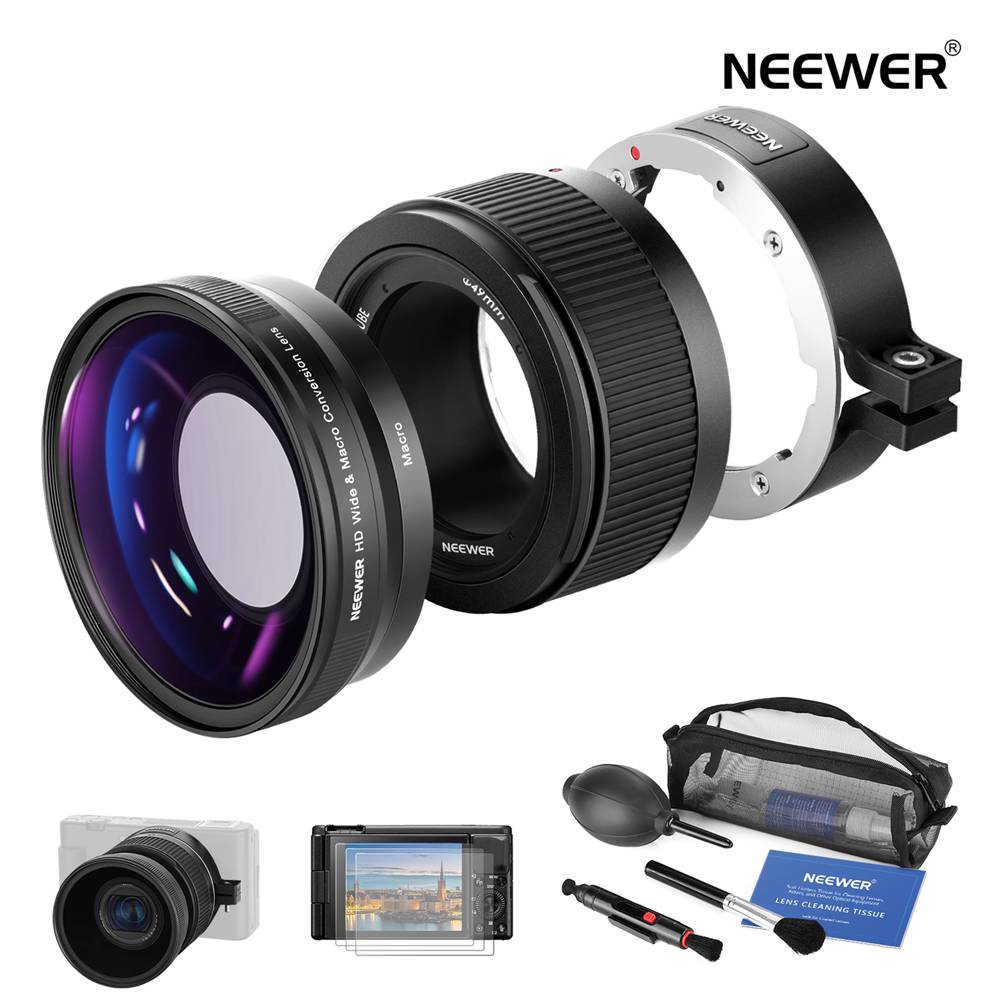 NEEWER 2 in 1 18mm HD &10x ޥ󥺡Sony ZV1б ƥ󥷥塼/Хͥåȥޥ...