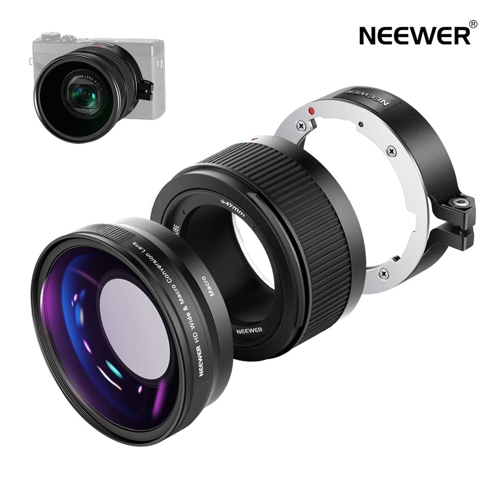 NEEWER 2-in-1 18mm HD & 10ܥޥ Canon G7X Mark III б ƥ󥷥塼+Хͥåȥޥȥ󥺥ץ+꡼˥󥰥