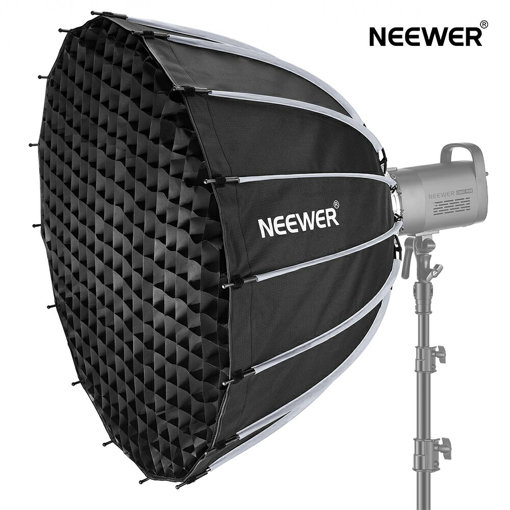 NEEWER ソフトボックス 55cm/85cm/120cm ディフューザー/ハニカムグリッド/収納バッグ付き Aputure 120d Light Dome/…