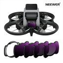 NEEWER 4個 マグネット式NDフィルターセット DJI Avata Pro Mini FPV ドローンカメラレンズアクセサリーに対応 ND8 ND16 ND32 ND64 フィルター アルミ合金フレーム 多層コーティング HD光学