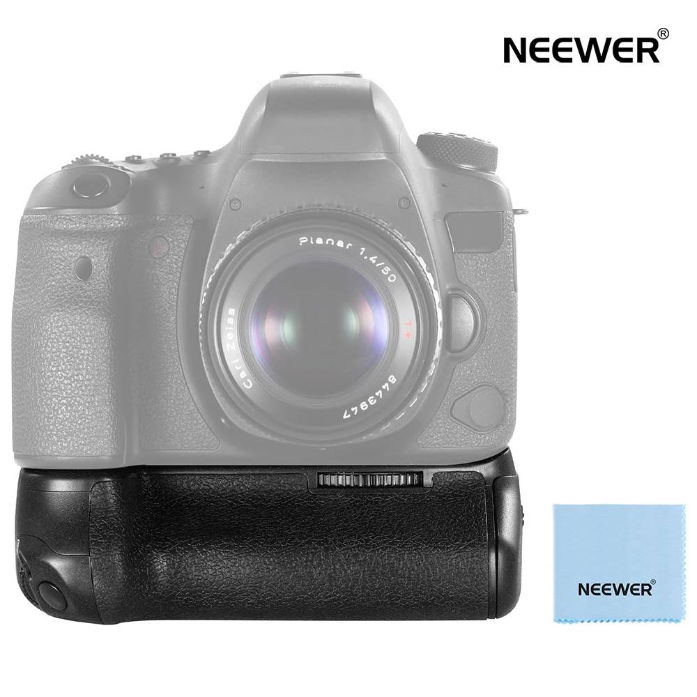 NEEWER BG-E21 交換用バッテリーグリップ Canon 6D Mark II DSLRカメラに対応 垂直バッテリーホルダーグリップ 2つのコンパートメント付き 1個または2個のLP-E6/LP-E6Nバッテリー用 (バッテリーは含まぬ）