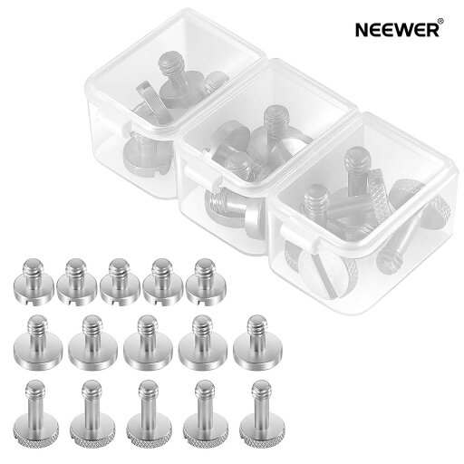 【P20倍+10%引クーポン】NEEWER 15個 1/4"ネジ 収納ケース付き 3つサイズのステンレス鋼 1/4"-20 マイナスカメラネジキット 三脚ネジ クイックリリース取り付け交換ネジ 長持ちする構造 UA026 【P20倍+10%引クーポン】NEEWER 15個 1/4"ネジ 収納ケース付き 3つサイズのステンレス鋼 1/4"-20 マイナスカメラネジキット 三脚ネジ クイックリリース取り付け交換ネジ 長持ちする構造 UA026