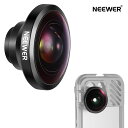 NEEWER 8mm HD魚眼スマホレンズ 220° 広角 17mmスレッドレンズバックプレーン用 SmallRig NEEWER iPhone Samsung スマホケージケースに対応 17mmレンズアダプター付き Sandmarc LS-29