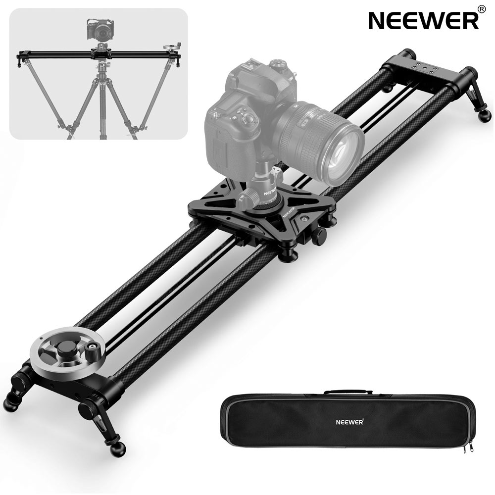 【全店セール！20%OFF+P10倍！】NEEWER 80cmカメラスライダー SLIDER カメラスライダー 撮影用台車 ビデオトラックドリーレール スタビライザー 収納バッグ付き