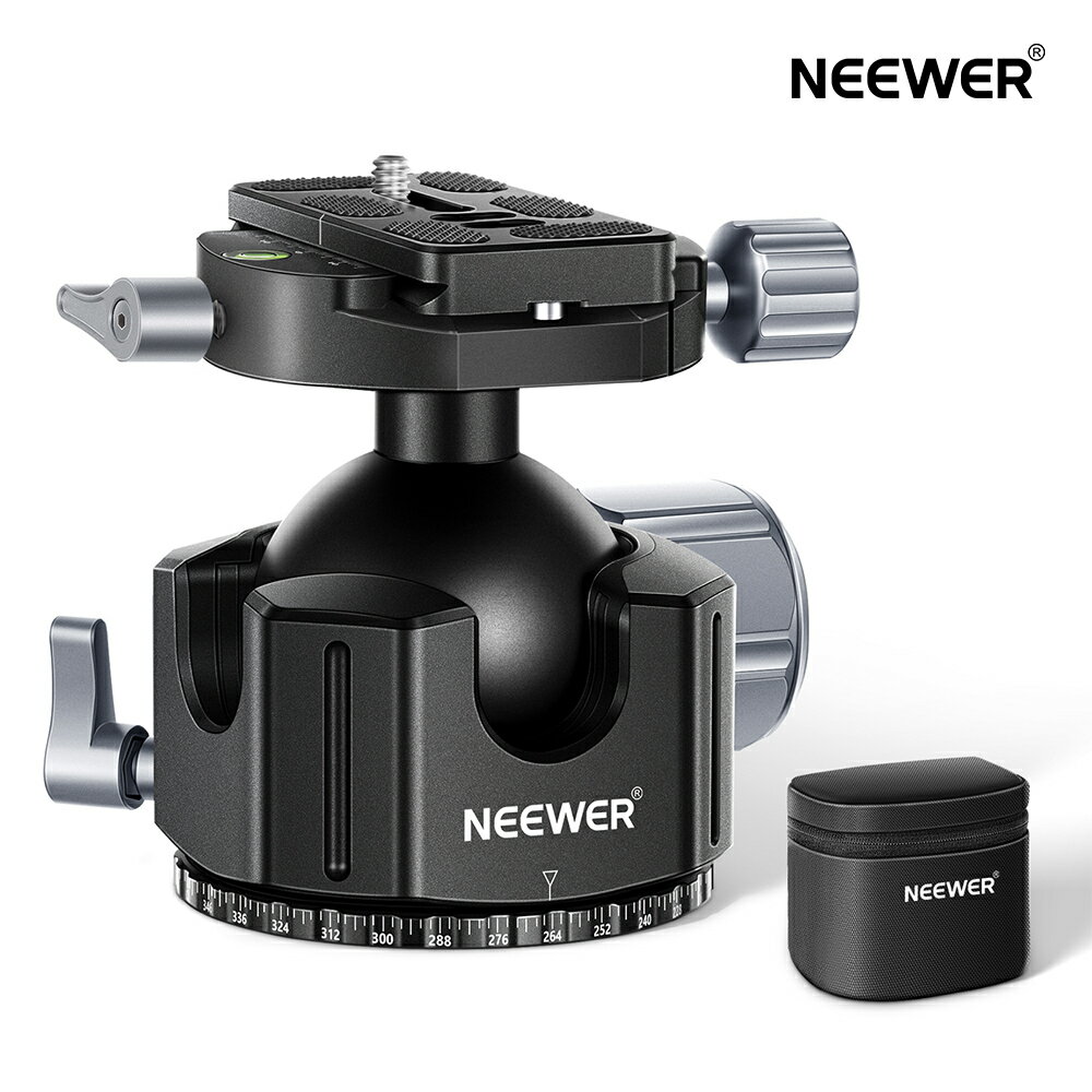 NEEWER ボールヘッド 44mm/54mm 自由雲台 低重心雲台 三脚ヘッド 360度回転 パノ ...