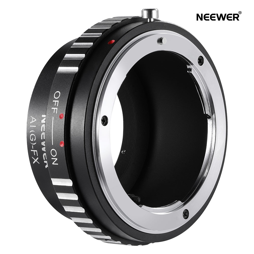 NEEWER レンズマウントアダプター AI/F/Gレンズ-FXシリーズカメラ X-T2 X-T5 X-T20 X-Pro3 X-Pro2などに対応 マットブラックインテリア マニュアルフォーカス AI(G)-FX