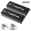 【P10倍+10%OFFクーポン】NEEWER 501PL クイックリリースプレート 1個セット/2個セット 501PL MVH500AH 502AHに対応 カメラマウントプレート 1/4