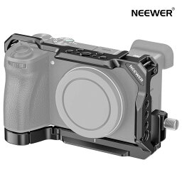 NEEWER カメラケージ Sony a6700専用 アルミ合金製 ビデオリグ HDMIケーブルクランプ、NATOレール、コールドシュー、3/8"ARRI、1/4"ネジ、QRベース付き Arca Swiss DJI RSジンバルに対応 CA047