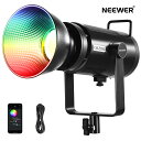 【P10倍+10%引クーポン】NEEWER CB200C 200W RGBWW COB LEDビデオライト APP/2.4G 360°カラー2500K-7500...