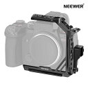 【P10倍+10%引クーポン】NEEWER ハーフケージ LUMI S5 II 専用 金属製メタルビデオリグ HDMIケーブルクランプ/NATO レール/1/4"3/8"ネジ/Arca型ベースプレート付き DJI RS2 RSC2 RS3 PROに対応 CA056