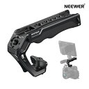 【P10倍+20%引クーポン】NEEWER トップハンドル カメラハンドル ARRI用3/8"ウィングネジ/位置決めピン/滑り止めシリコングリップ/1/4"&3/8"ネジ/コールドシュー付き スモールリグカメラケージに対応 CA107