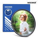 【クーポンで20%OFF】NEEWER ブラック拡散1/4フィルター 映画効果レンズフィルター カメラレンズフィルター クリーニングクロス付き 超薄型/防水/耐傷/HD光学ガラス/複数ナノコーティング ビデオ/Vlog/撮影用